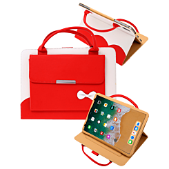 Smart Work Bag Style Case - RIBBON RED for iPad Mini 1 / 2 / 3 / 4 / 5 (Only Ground Shipping)