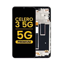 LCD Assembly with Frame for Boost Mobile Celero 3 5G (U653DS) / Celero 5G 2024 (3rd Version / 6.5") (Premium)