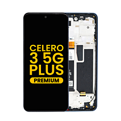 LCD Assembly with Frame for Boost Mobile Celero 3 5G Plus (BLUE) (Premium)