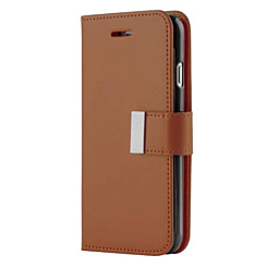 Galaxy A20E Design Wallet with Extra Pocket Case - (BROWN) (Only Ground Shipping)