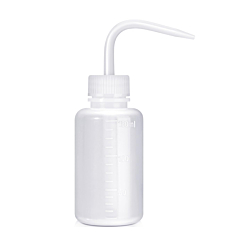 Curved Plastic Squeeze Diffuser Wash Clean Bottle (150ml)