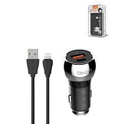 LDNIO C1 Dual A+C Car Charger with USB A-L Charging Cable (3ft) (36W) (Only Ground Shipping)