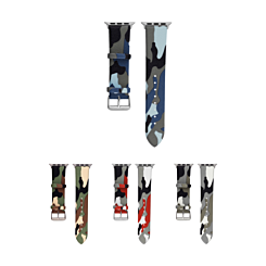 Camo Design Silicone Soft Band iWatch (38/40/41mm) (Only Ground Shipping)