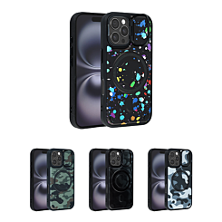 Camo Design Thin Magnetic Case with Camera Stand Kickstand for iPhone 16 Pro Max (Only Ground Shipping)