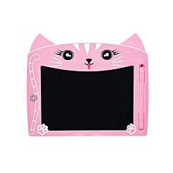 8.5" Kids Writing Doodle Pad - PINK CAT (Only Ground Shipping)