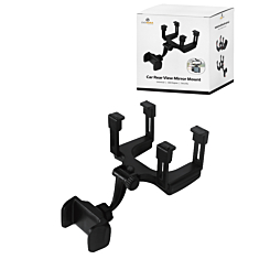 EVOGERA Universal Vehicle Rear View Mirror Phone Holder Mount (Only Ground Shipping)