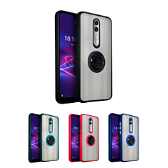 Coolpad Legacy Brisa Hard PC Rear / Soft TPU Colorful Border Case with I-ring Holder