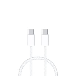 Purchase the 60W USB C to USB C Fast Charging Cable for iPhone 16, iPhone 15, and iPad series, 3 feet long, pack of 20 without retail box.