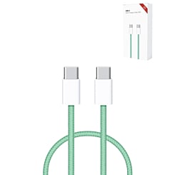 Stock up on the 3 ft 60W USB-C to USB-C fast charging cable for iPhone 16, iPhone 15, and iPad series in green.