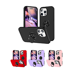Dual Layer Case with Magnetic Ring for iPhone 16 Pro Max (Only Ground Shipping)