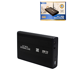 3.5" HDD Metal Case with 12V 2A Adapter USB 3.0 (Only Ground Shipping)
