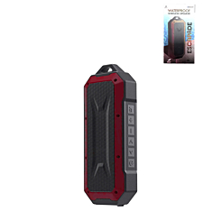 ESCAPADE IPX6 Rugged & Waterproof Bluetooth Speaker - RED (Only Ground Shipping)