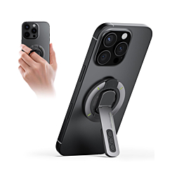 EVO Double-Sided Magnetic Phone Ring Holder & Stand - GRAY (Only Ground Shipping)
