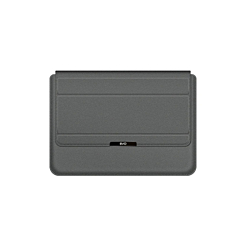 EVO Laptop & iPad 14" Leather Sleeve Pouch Bag - GRAY (Only Ground Shipping)