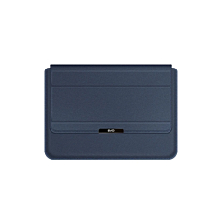 EVO Laptop & iPad 15" Leather Sleeve Pouch Bag - DARK BLUE (Only Ground Shipping)