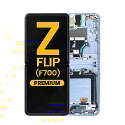 OLED Assembly with Frame for Galaxy Z Flip 4G F700 2020 (MIRROR PURPLE) (Premium)