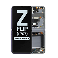OLED Assembly with Frame for Galaxy Z Flip 5G F707 2020 (MYSTIC GRAY) (Service Pack)