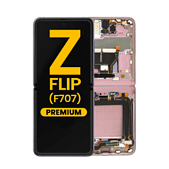 OLED Assembly with Frame for Galaxy Z Flip 5G F707 2020 (MYSTIC BRONZE) (Premium)