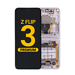 OLED Assembly with Frame for Galaxy Z Flip 3 F711 (LAVENDER) (US & International) (Premium)
