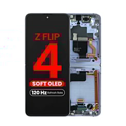 OLED Assembly with Frame for Galaxy Z Flip 4 F721 (BLUE) (US & International) (Aftermarket Pro OLED / 120HZ)