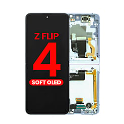OLED Assembly with Frame for Galaxy Z Flip 4 F721 (BLUE) (US & International) (Aftermarket OLED)