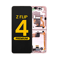 OLED Assembly with Frame for Galaxy Z Flip 4 F721 (PINK GOLD) (US and International) (Premium)