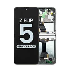 OLED Assembly with Frame for Galaxy Z Flip 5 F731 (CREAM) (US and International) (Service Pack)