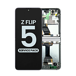 OLED Assembly with Frame for Galaxy Z Flip 5 F731 (LAVENDER) (US and International) (Service Pack)