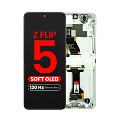OLED Assembly with Frame for Galaxy Z Flip 5 F731 (CREAM) (US & International) (Aftermarket Pro OLED / 120HZ)