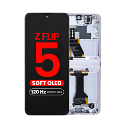 OLED Assembly with Frame for Galaxy Z Flip 5 F731 (LAVENDER) (US & International) (Aftermarket Pro OLED / 120HZ)