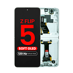 OLED Assembly with Frame for Galaxy Z Flip 5 F731 (MINT) (US & International) (Aftermarket Pro OLED / 120HZ)