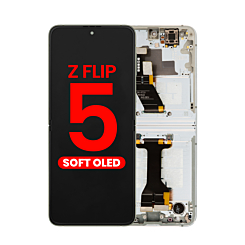 OLED Assembly with Frame for Galaxy Z Flip 5 F731 (CREAM) (US & International) (Aftermarket OLED)