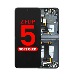 OLED Assembly with Frame for Galaxy Z Flip 5 F731 (GRAY) (US & International) (Aftermarket OLED)