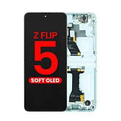 OLED Assembly with Frame for Galaxy Z Flip 5 F731 (MINT) (US & International) (Aftermarket OLED)