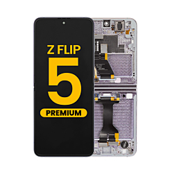 OLED Assembly with Frame for Galaxy Z Flip 5 F731 (LAVENDER) (US and International) (Premium)