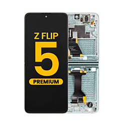 OLED Assembly with Frame for Galaxy Z Flip 5 F731 (MINT) (US and International) (Premium)