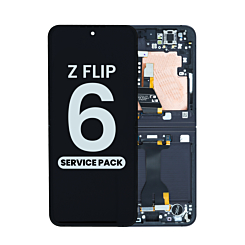 OLED Assembly with Frame for Galaxy Z Flip 6 F741 (BLACK) (US & International) (Service Pack)