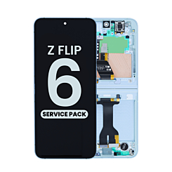 OLED Assembly with Frame for Galaxy Z Flip 6 F741 (BLUE) (US & International) (Service Pack)