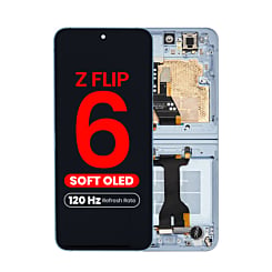 OLED Assembly with Frame for Galaxy Z Flip 6 F741 (BLUE) (US & International) (Aftermarket Pro OLED / 120HZ)