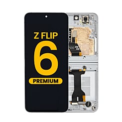 OLED Assembly with Frame for Galaxy Z Flip 6 F741 (WHITE) (US & International) (Premium)