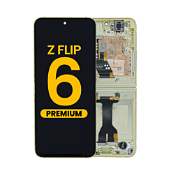 OLED Assembly with Frame for Galaxy Z Flip 6 F741 (YELLOW) (US & International) (Premium)