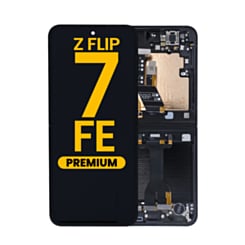 OLED Assembly with Frame for Galaxy Z Flip 7 FE F761 (BLACK) (US & International) (Premium)
