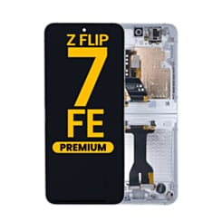 OLED Assembly with Frame for Galaxy Z Flip 7 FE F761 (WHITE) (US & International) (Premium)