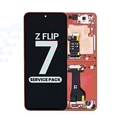 OLED Assembly with Frame for Galaxy Z Flip 7 F766 (RED) (Single Sim Version) (Service Pack)