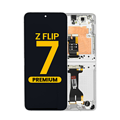 OLED Assembly with Frame for Galaxy Z Flip 7 F766 (WHITE) (US & International) (Premium)
