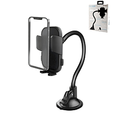 FlexGRIP Gooseneck Suction Cup Car Mount - BLACK (Only Ground Shipping)