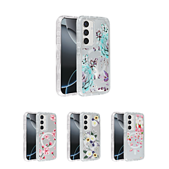 Flower Design Transparent Case with Wireless Charger for Galaxy S23FE (Only Ground Shipping)