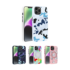 Flower Design Wireless Charging Case for iPhone 15 Pro Max (Only Ground Shipping)