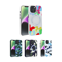 Flower Design Wireless Charging Case for iPhone 15 (Only Ground Shipping)