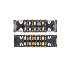 Shop the iPhone XR Digitizer FPC Connector J5800, 18 pin, located on the motherboard.